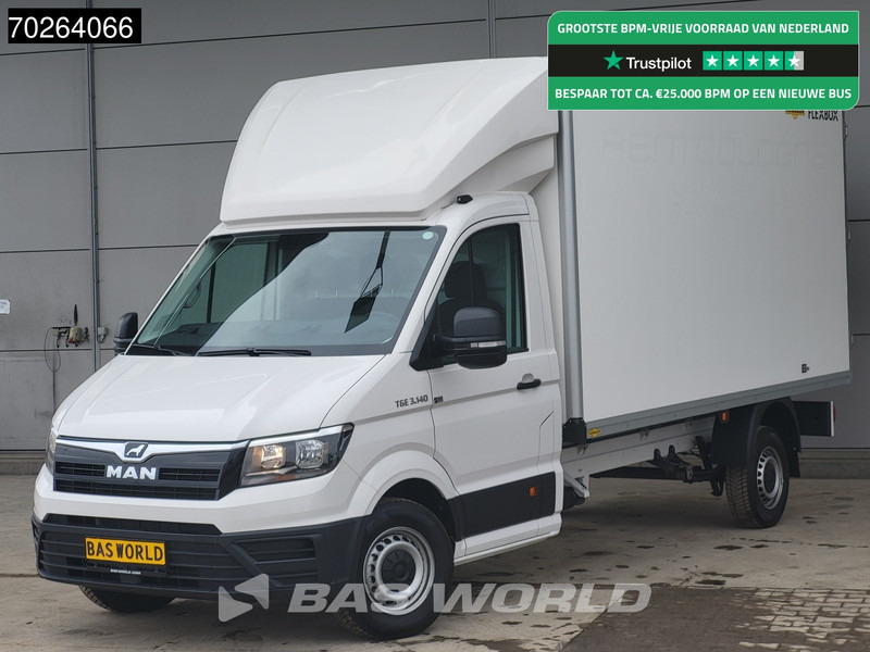 MAN TGE 3.140 Bakwagen met achterdeuren Nieuw!! Airco Meubelbak Koffer 17m3 Airco - Bestelwagen gesloten laadbak: afbeelding 1 MAN TGE 3.140 Bakwagen met achterdeuren Nieuw!! Airco Meubelbak Koffer 17m3 Airco - Bestelwagen gesloten laadbak: afbeelding 1