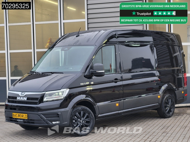 MAN TGE 3.180 Automaat 2025 model Facelift Black Edition L3H3 Trekhaak ACC LED Navi Camera Parkeersensoren Euro6 L2H2 11m3 Airco Trekhaak - Gesloten bestelwagen: afbeelding 1 MAN TGE 3.180 Automaat 2025 model Facelift Black Edition L3H3 Trekhaak ACC LED Navi Camera Parkeersensoren Euro6 L2H2 11m3 Airco Trekhaak - Gesloten bestelwagen: afbeelding 1