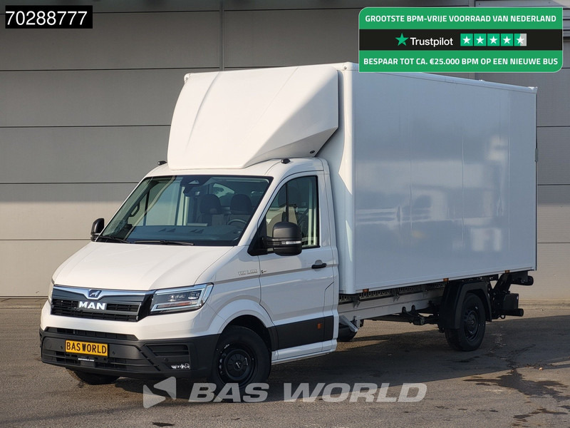 MAN TGE 3.180 Automaat Laadklep Bakwagen 2025 Facelift Navi LED Airco Cruise Euro6 Meubelbak Koffer 21m3 Airco Cruise control - Bestelwagen gesloten laadbak: afbeelding 1 MAN TGE 3.180 Automaat Laadklep Bakwagen 2025 Facelift Navi LED Airco Cruise Euro6 Meubelbak Koffer 21m3 Airco Cruise control - Bestelwagen gesloten laadbak: afbeelding 1