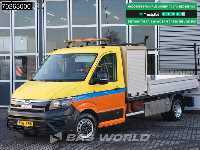 Bestelwagen open laadbak MAN TGE 5.180 Open laadbak Dubbellucht Trekhaak Airco Cruise Pickup Pritsche 3.180 Airco Trekhaak Cruise control: afbeelding 1