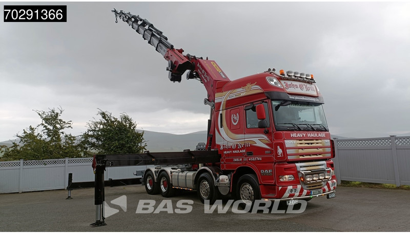 DAF XF105.510 XF 8X4 Palfinger PK150.002 9x Extensions Winch Big-Axle Euro 5 Kran Crane - Vrachtwagen met open laadbak, Kraanwagen: afbeelding 2 DAF XF105.510 XF 8X4 Palfinger PK150.002 9x Extensions Winch Big-Axle Euro 5 Kran Crane - Vrachtwagen met open laadbak, Kraanwagen: afbeelding 2