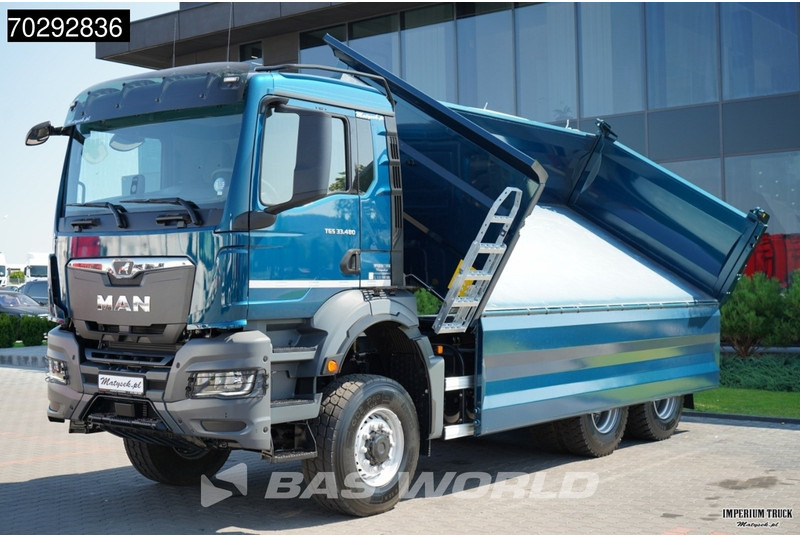 Nieuw Kipper vrachtwagen MAN TGS 33.480 TGS 6X6 11m3 KH-3-Way Kipper 6x6 Steel Suspension Automatic Big-Axle Euro 6: afbeelding 13