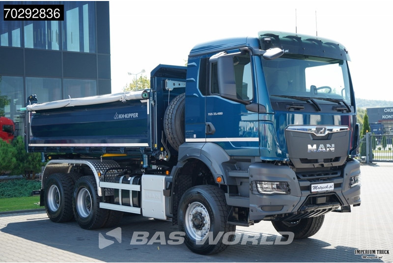 Nieuw Kipper vrachtwagen MAN TGS 33.480 TGS 6X6 11m3 KH-3-Way Kipper 6x6 Steel Suspension Automatic Big-Axle Euro 6: afbeelding 11