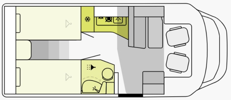 Etrusco T 6.9 SB - Half integraal camper: afbeelding 1 Etrusco T 6.9 SB - Half integraal camper: afbeelding 1
