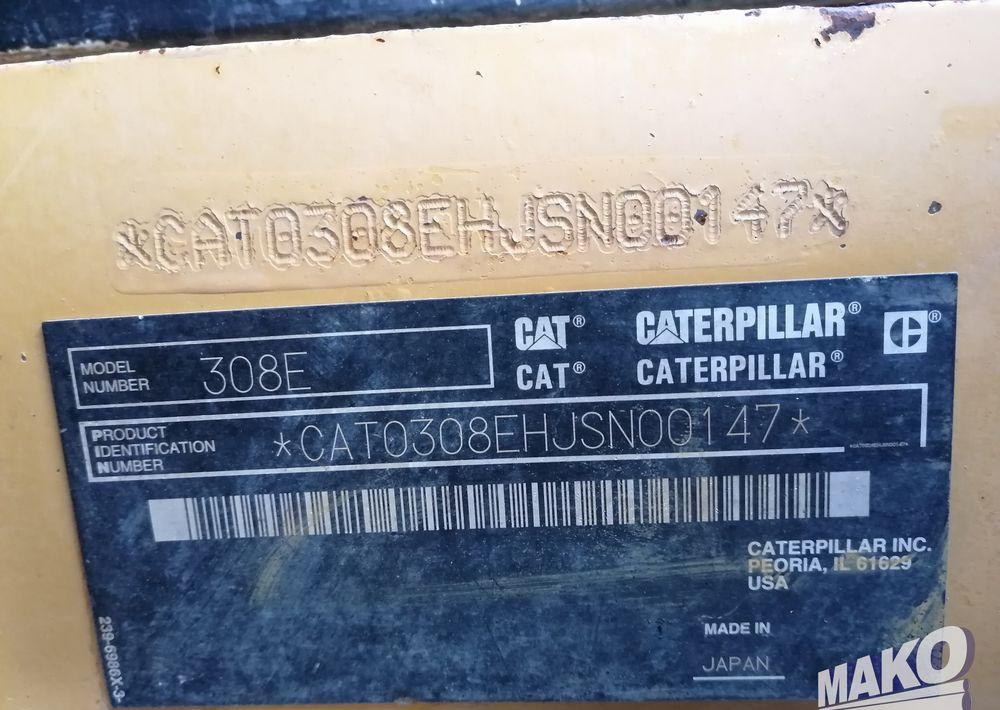 Rupsgraafmachine Caterpillar 308 E SR: afbeelding 18 Rupsgraafmachine Caterpillar 308 E SR: afbeelding 18