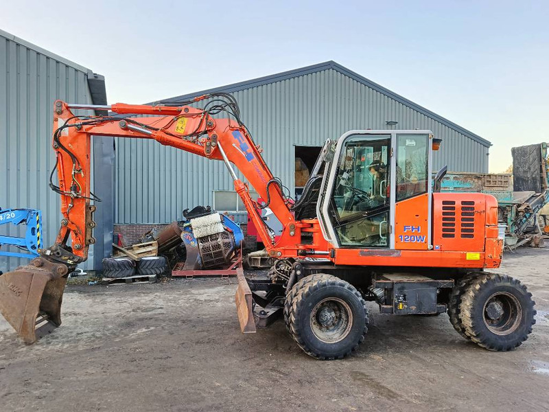 FIAT-HITACHI FH120W bandenkraan Wheel Excavator graafmachine - Mobiele graafmachine: afbeelding 1 FIAT-HITACHI FH120W bandenkraan Wheel Excavator graafmachine - Mobiele graafmachine: afbeelding 1