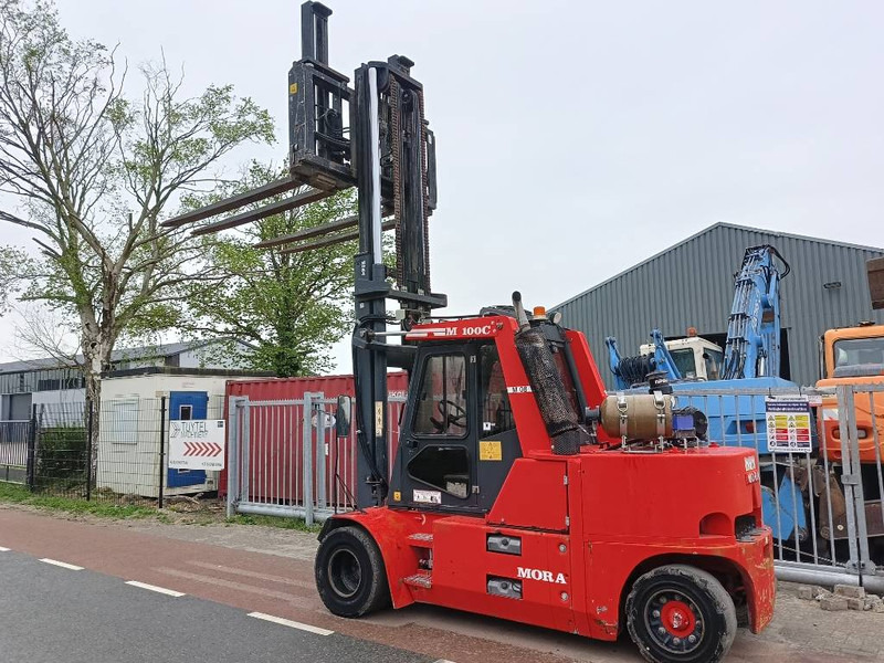 LPG heftruck MORA M 100 C 10 ton heftrucl forklift stapler lpg gas: afbeelding 13
