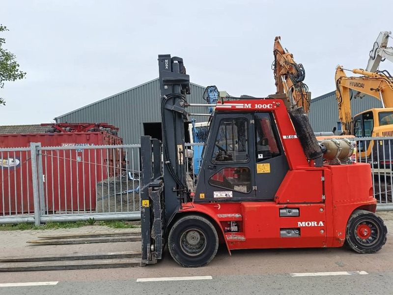 LPG heftruck MORA M 100 C 10 ton heftrucl forklift stapler lpg gas: afbeelding 12