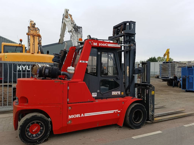 LPG heftruck MORA M 100 C 10 ton heftrucl forklift stapler lpg gas: afbeelding 6