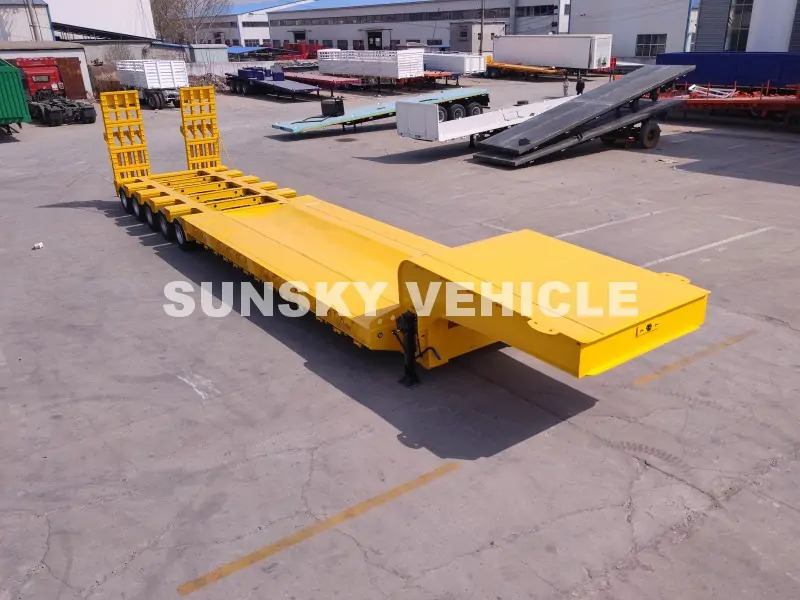 SUNSKY 100 Tons 10 Axles Lowbed trailer - Dieplader oplegger: afbeelding 2 SUNSKY 100 Tons 10 Axles Lowbed trailer - Dieplader oplegger: afbeelding 2