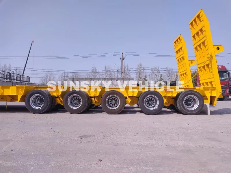 SUNSKY 100 Tons 10 Axles Lowbed trailer - Dieplader oplegger: afbeelding 4 SUNSKY 100 Tons 10 Axles Lowbed trailer - Dieplader oplegger: afbeelding 4