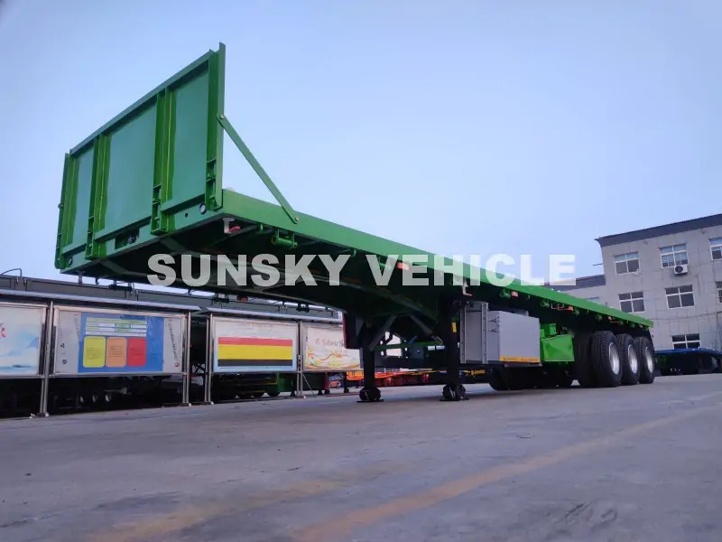 SUNSKY Flat Deck Trailer with henred type axles and suspension - Open bak met boorden oplegger: afbeelding 3 SUNSKY Flat Deck Trailer with henred type axles and suspension - Open bak met boorden oplegger: afbeelding 3