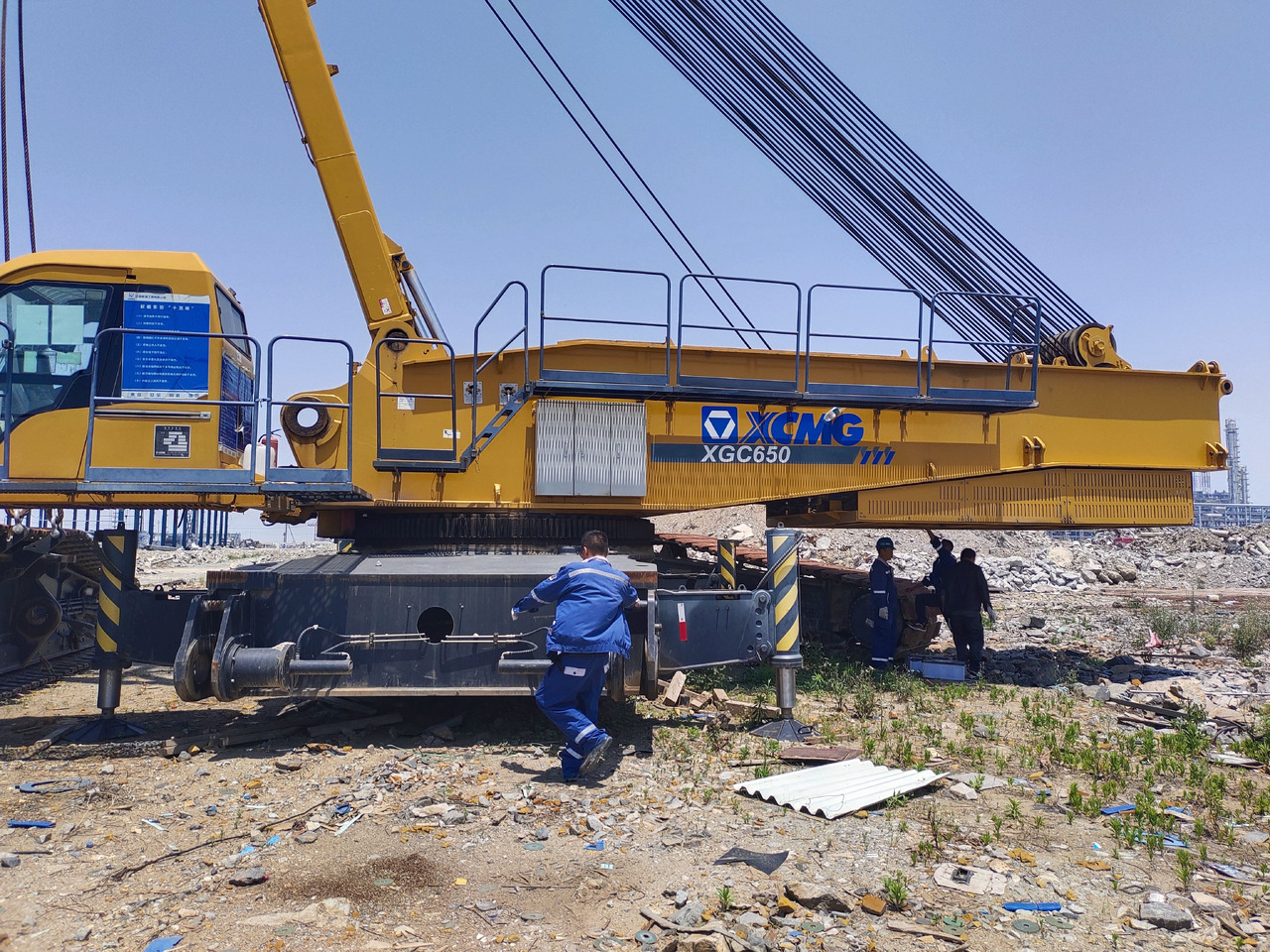 XCMG Official Hydraulic Lifting Crawler Crane XGC650 650 Used Mobile Crane Price For Sale - Rupskraan: afbeelding 2 XCMG Official Hydraulic Lifting Crawler Crane XGC650 650 Used Mobile Crane Price For Sale - Rupskraan: afbeelding 2