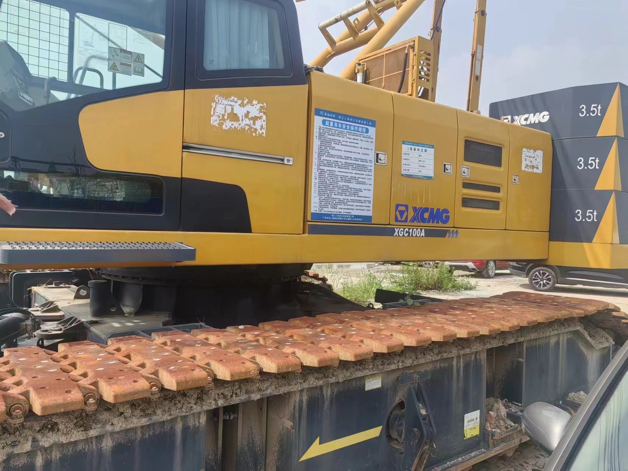 XCMG Official Used 100 Ton Mobile Crane XGC100A Hydraulic Lattice Boom Crawler Crane For Sale - Rupskraan: afbeelding 3 XCMG Official Used 100 Ton Mobile Crane XGC100A Hydraulic Lattice Boom Crawler Crane For Sale - Rupskraan: afbeelding 3