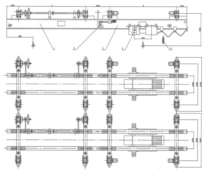 XCMG electric double-girder suspension rail-crossing crane - Portaalkraan: afbeelding 4 XCMG electric double-girder suspension rail-crossing crane - Portaalkraan: afbeelding 4