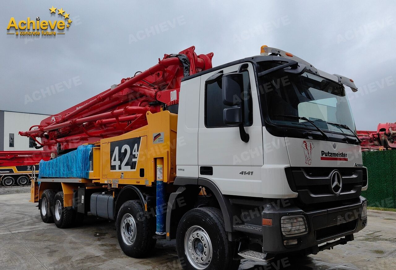PUTZMEISTER Mercedes-Benz Actros 4141 concrete pumpM42-4R 170 m³【ACHIEVE】TOP CONDITION!!! - Betonpomp: afbeelding 4 PUTZMEISTER Mercedes-Benz Actros 4141 concrete pumpM42-4R 170 m³【ACHIEVE】TOP CONDITION!!! - Betonpomp: afbeelding 4