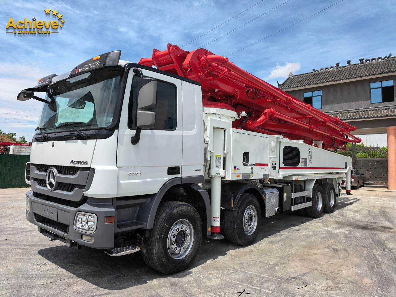 Putzmeister Putzmeister M56-4RZ Actros 4141Mercedes-Benz Concrete pump truck 【ACHIEVE】TOP CONDITION!!! - Betonpomp: afbeelding 5 Putzmeister Putzmeister M56-4RZ Actros 4141Mercedes-Benz Concrete pump truck 【ACHIEVE】TOP CONDITION!!! - Betonpomp: afbeelding 5