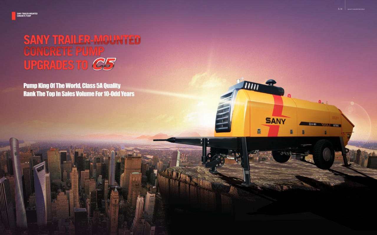 SANY SANY 【ACHIEVE】TOP CONDITION!!! demo new low hours Sany Concrete Trailer Pump 2017 HBT5008C-5S - Kleine betonpomp: afbeelding 5 SANY SANY 【ACHIEVE】TOP CONDITION!!! demo new low hours Sany Concrete Trailer Pump 2017 HBT5008C-5S - Kleine betonpomp: afbeelding 5