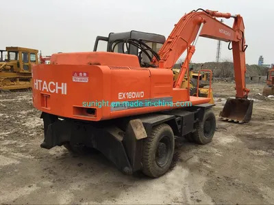 Good Price Tyre Excavator Hitachi 160 Wheel Excavator Original From Japan for Sale - Mobiele graafmachine: afbeelding 1 Good Price Tyre Excavator Hitachi 160 Wheel Excavator Original From Japan for Sale - Mobiele graafmachine: afbeelding 1