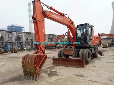 Good Quality Tyre Excavator Hitachi Zx160W Moving by Wheels for Sale - Mobiele graafmachine: afbeelding 1 Good Quality Tyre Excavator Hitachi Zx160W Moving by Wheels for Sale - Mobiele graafmachine: afbeelding 1