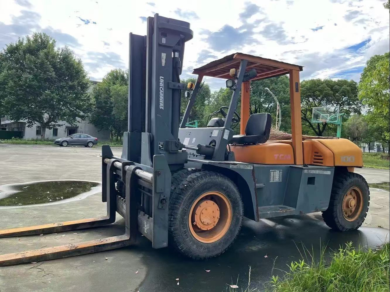 TCM FD100 Forklift Original Color 10 ton Forklift Truck - Diesel heftruck: afbeelding 3 TCM FD100 Forklift Original Color 10 ton Forklift Truck - Diesel heftruck: afbeelding 3