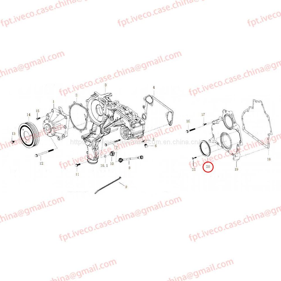 MAN D2066 Crankshaft front oil seal 01510-6008 - Krukas voor Vrachtwagen: afbeelding 1 MAN D2066 Crankshaft front oil seal 01510-6008 - Krukas voor Vrachtwagen: afbeelding 1
