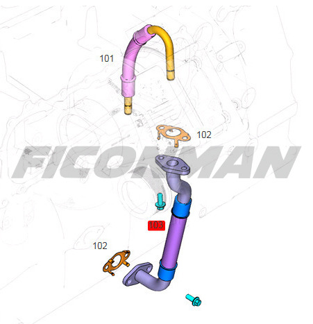 FORD Ford Trucks F-MAX ECOTORQ 9L Turbo Oil Drain Pipe GC466K677AA - Onderdelen voor Vrachtwagen: afbeelding 3 FORD Ford Trucks F-MAX ECOTORQ 9L Turbo Oil Drain Pipe GC466K677AA - Onderdelen voor Vrachtwagen: afbeelding 3
