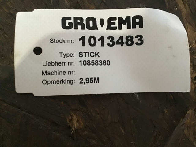 Nieuw Aanbouwdeel Liebherr Stick 2.95 M: afbeelding 7
