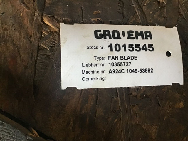 Liebherr A924C Li - Ventilator: afbeelding 2 Liebherr A924C Li - Ventilator: afbeelding 2