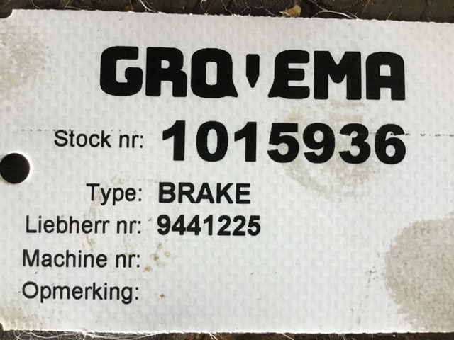 Liebherr Brake Housing - Remschijven: afbeelding 1 Liebherr Brake Housing - Remschijven: afbeelding 1