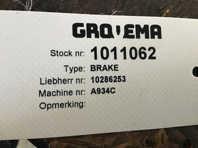 Liebherr Brake - Remdelen: afbeelding 2 Liebherr Brake - Remdelen: afbeelding 2