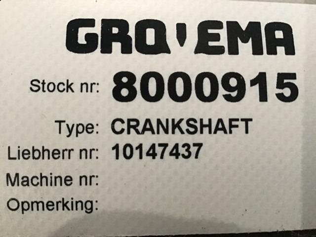 Liebherr Crankshaft - Krukas: afbeelding 4 Liebherr Crankshaft - Krukas: afbeelding 4