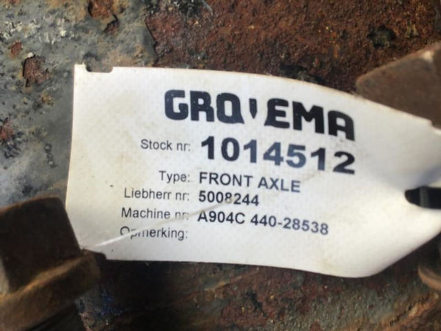 Liebherr Front Axle - As en onderdelen: afbeelding 3 Liebherr Front Axle - As en onderdelen: afbeelding 3