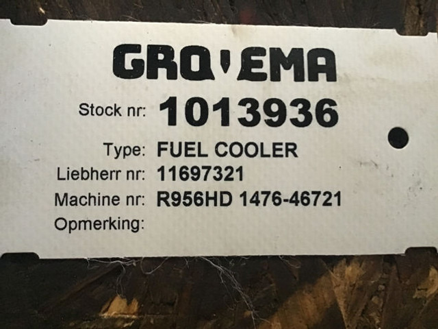 Liebherr Fuel Cooler - Oliekoeler: afbeelding 3 Liebherr Fuel Cooler - Oliekoeler: afbeelding 3