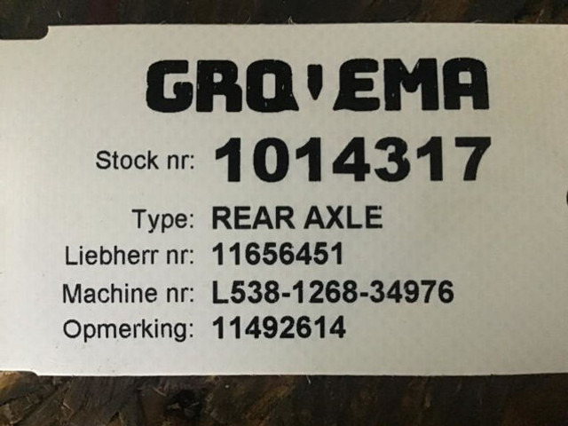 Liebherr Rear Axle - Achterass: afbeelding 3 Liebherr Rear Axle - Achterass: afbeelding 3