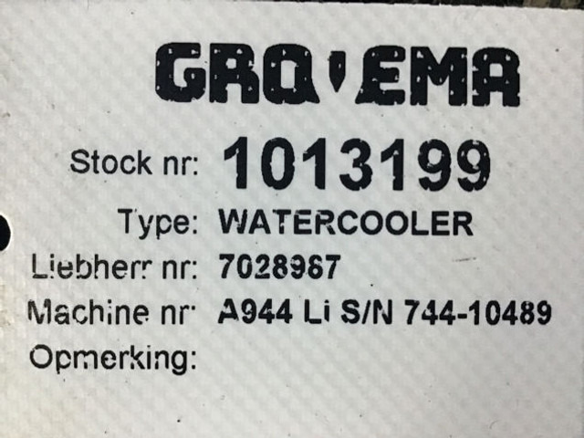 Liebherr Water Cooler - Intercooler: afbeelding 4 Liebherr Water Cooler - Intercooler: afbeelding 4