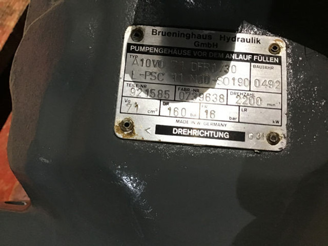 Rexroth A10V071 - Motor en onderdelen: afbeelding 4 Rexroth A10V071 - Motor en onderdelen: afbeelding 4