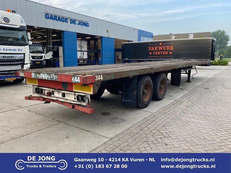 Flandria Plateau Trailer with Twist-Locks / BPW + Drums - Open bak met boorden oplegger: afbeelding 1 Flandria Plateau Trailer with Twist-Locks / BPW + Drums - Open bak met boorden oplegger: afbeelding 1