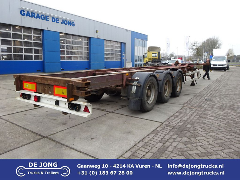 Renders ROC 12.27 Container Chassis / SAF + DRUM - Containertransporter/ Wissellaadbak oplegger: afbeelding 1 Renders ROC 12.27 Container Chassis / SAF + DRUM - Containertransporter/ Wissellaadbak oplegger: afbeelding 1