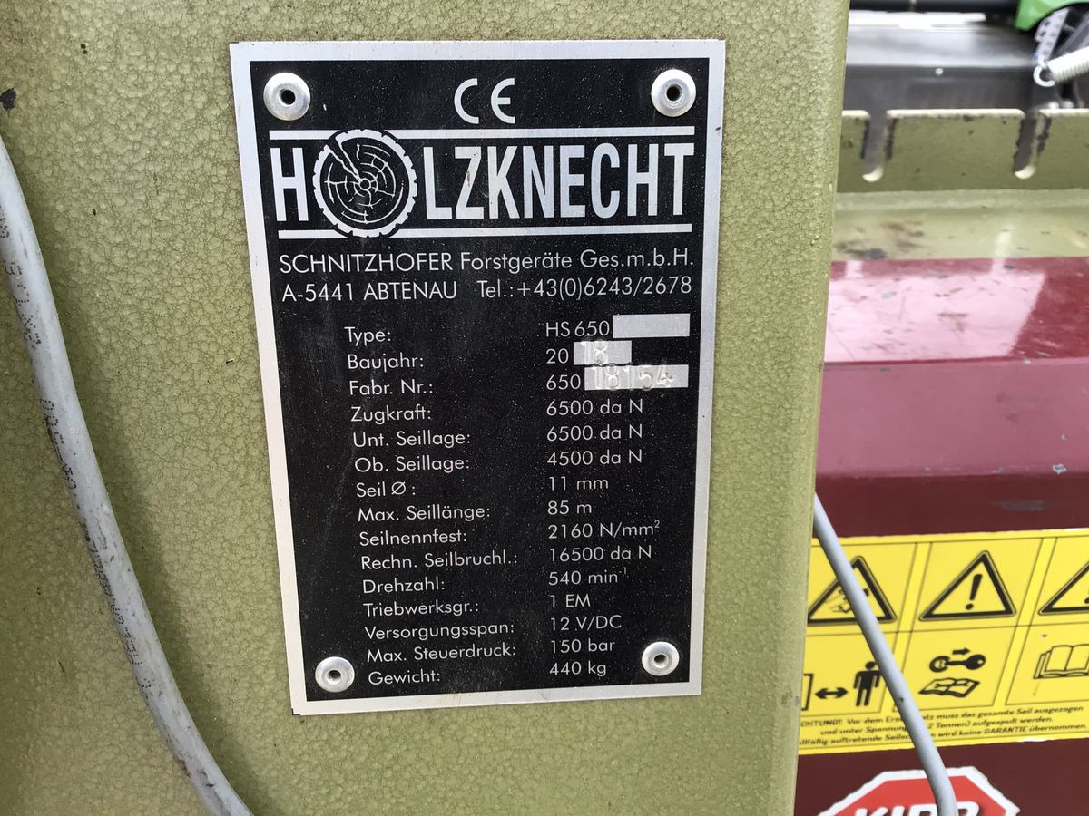 Holzknecht HS 650 - Lier voor Bosbouwmachine: afbeelding 2 Holzknecht HS 650 - Lier voor Bosbouwmachine: afbeelding 2