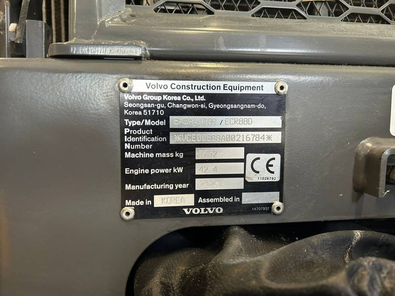 Volvo ECR 88 D PRO - Minigraafmachine: afbeelding 5 Volvo ECR 88 D PRO - Minigraafmachine: afbeelding 5