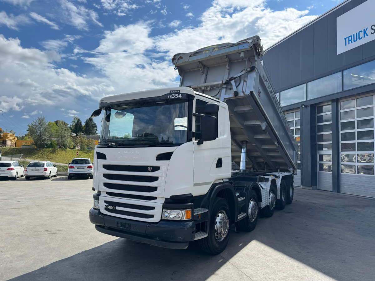 SCANIA G490 10x4 Moser 2S - Kipper vrachtwagen: afbeelding 1 SCANIA G490 10x4 Moser 2S - Kipper vrachtwagen: afbeelding 1
