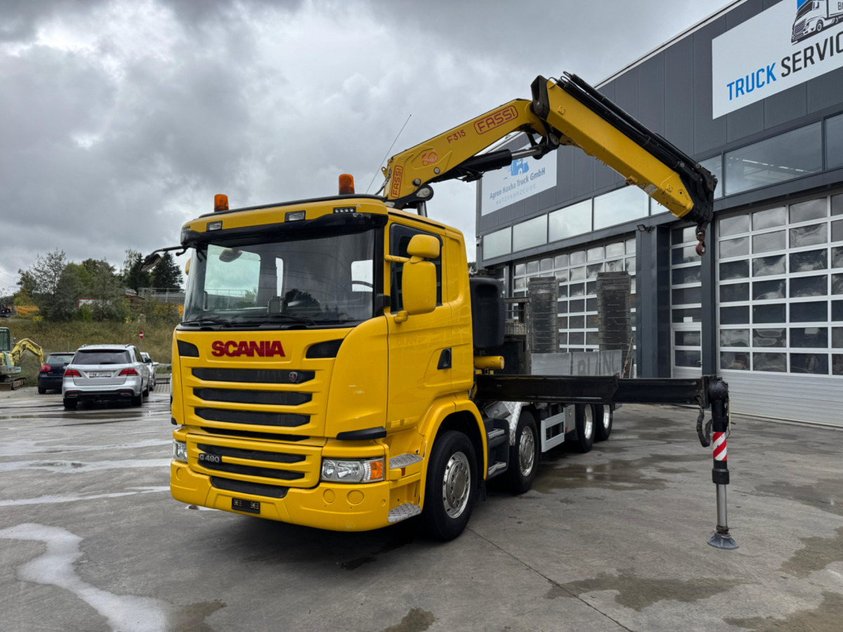 SCANIA G490 8x4 Fassi 315-5 Taxi - Kraanwagen: afbeelding 1 SCANIA G490 8x4 Fassi 315-5 Taxi - Kraanwagen: afbeelding 1