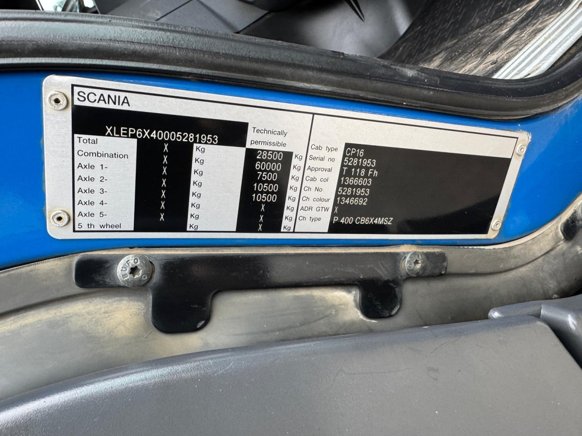 Kipper vrachtwagen SCANIA P400 6x4 2S Kipper Bordmatik AHK: afbeelding 19