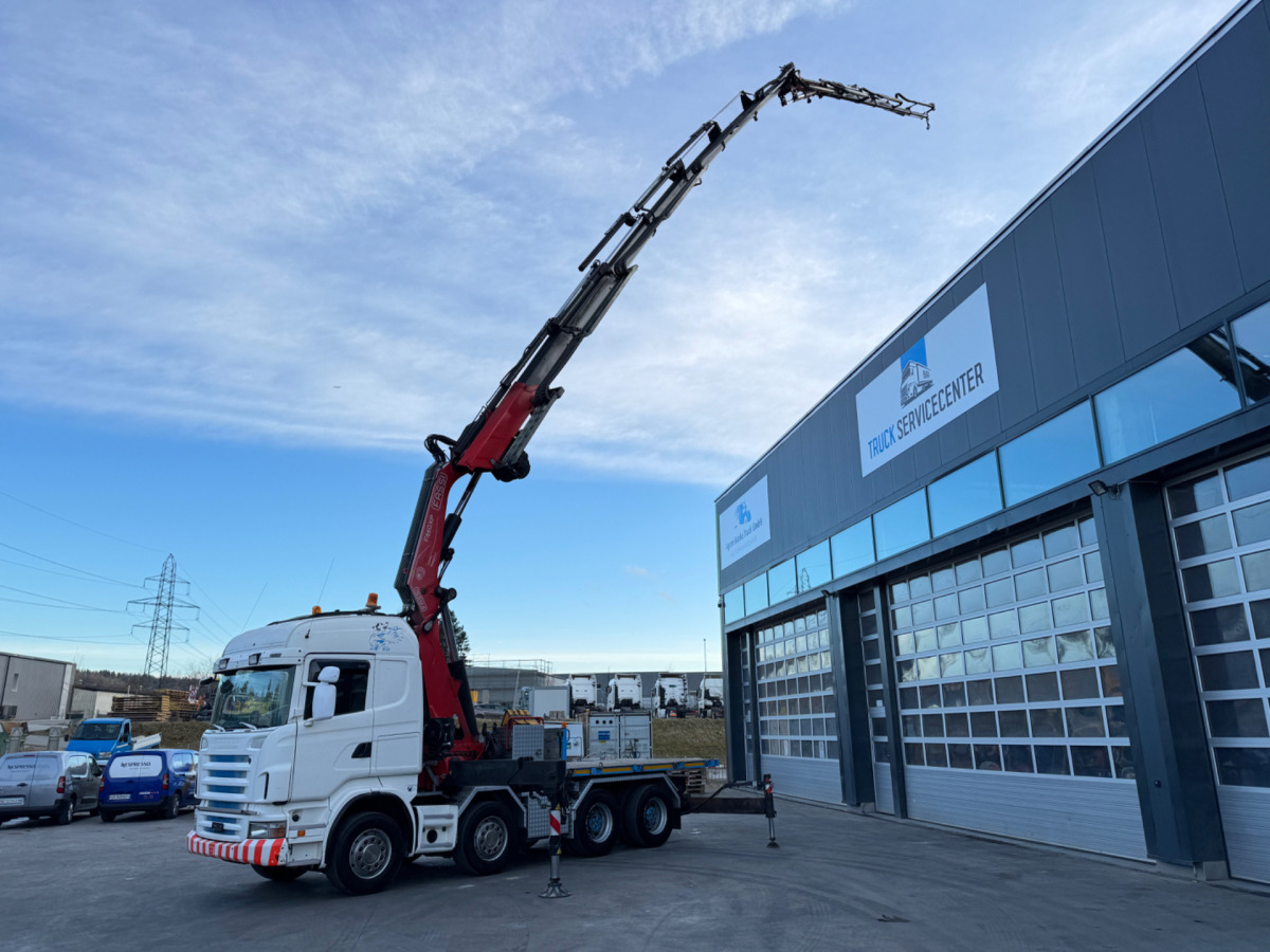 SCANIA R480 8x4 Fassi 660 SZM/Pritsche - Kraanwagen: afbeelding 2 SCANIA R480 8x4 Fassi 660 SZM/Pritsche - Kraanwagen: afbeelding 2