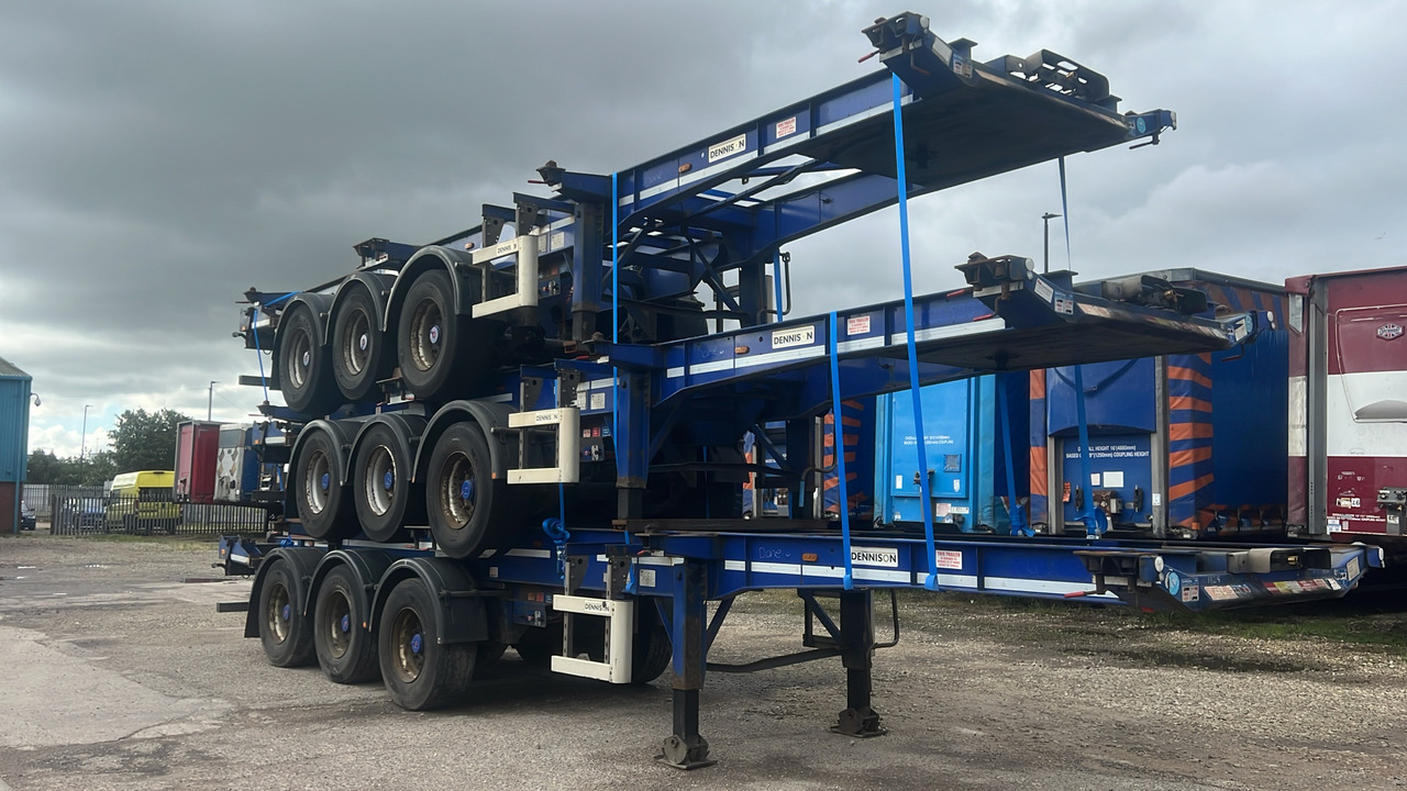 DENNISON SLIDING SKELETAL STACK OF 3 - Aanhangwagen: afbeelding 1 DENNISON SLIDING SKELETAL STACK OF 3 - Aanhangwagen: afbeelding 1