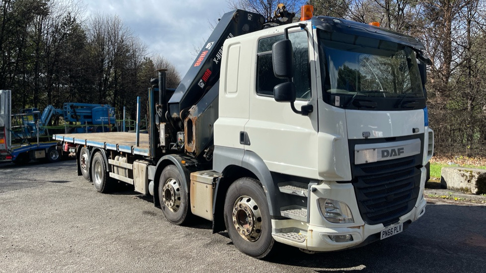 DAF CF 460 - Vrachtwagen met open laadbak, Kraanwagen: afbeelding 1 DAF CF 460 - Vrachtwagen met open laadbak, Kraanwagen: afbeelding 1