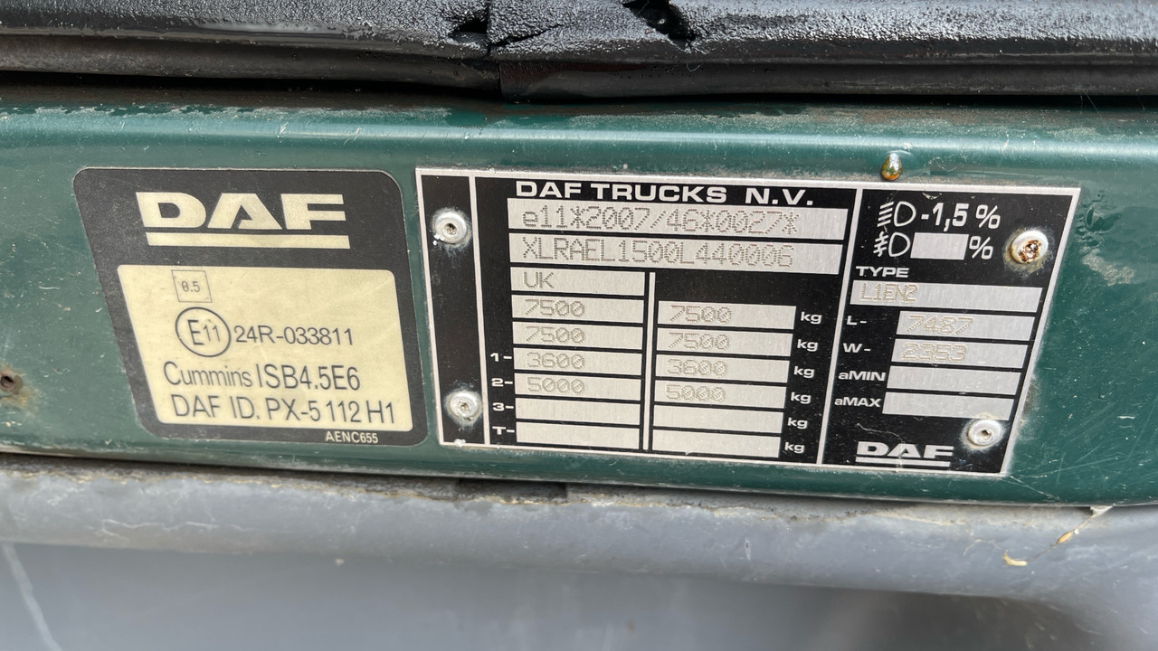 Chassis vrachtwagen DAF LF 150: afbeelding 12