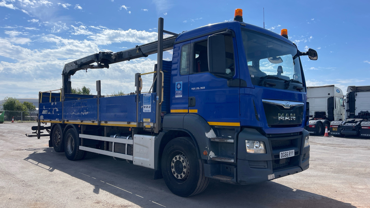 Man TGS 26.360 - Vrachtwagen met open laadbak, Kraanwagen: afbeelding 1 Man TGS 26.360 - Vrachtwagen met open laadbak, Kraanwagen: afbeelding 1