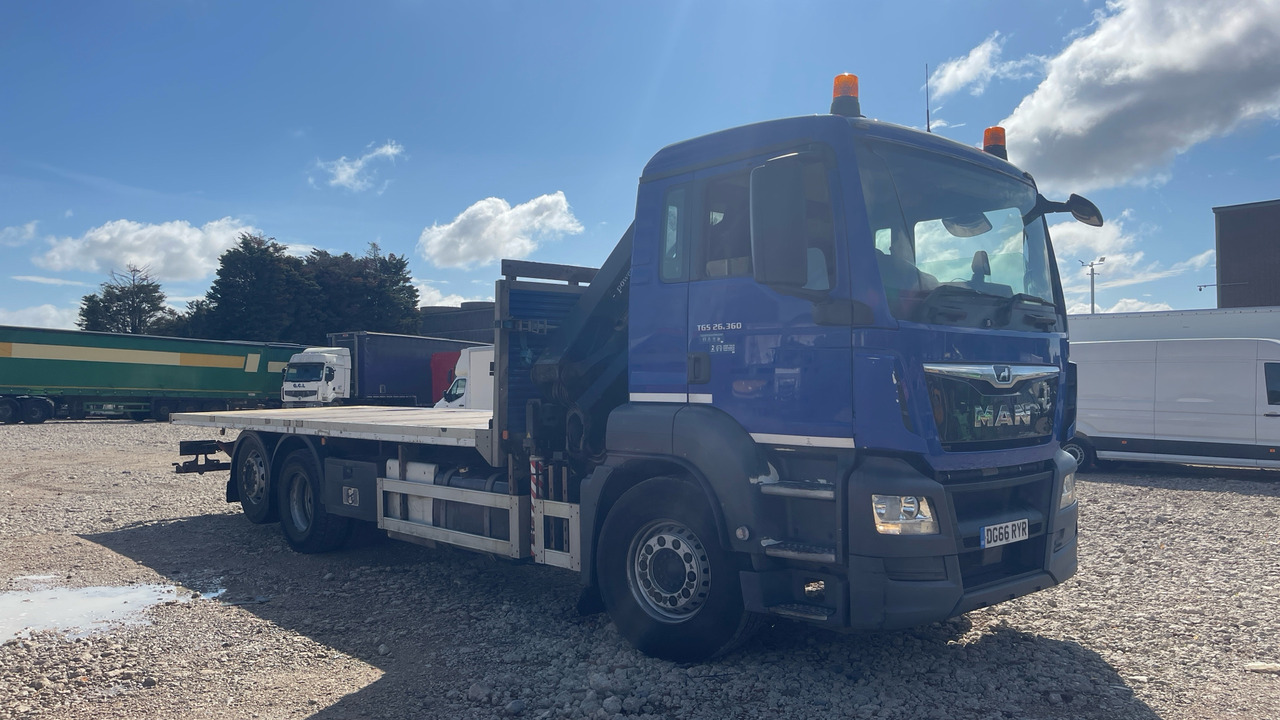 Man TGS 26.360 - Vrachtwagen met open laadbak, Kraanwagen: afbeelding 1 Man TGS 26.360 - Vrachtwagen met open laadbak, Kraanwagen: afbeelding 1